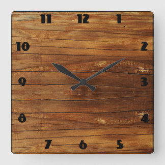 Rustique im Horloge-Stil Quadratische Wanduhr
