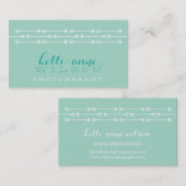 RUSTISCH ARROW PATTERN niedlicher bohweißer Pfeffe Visitenkarte (Vorne/Hinten)