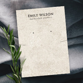 RUSTISCH AUS WEISSEM STUCKSCHNITTSTECKPLATZ VISITENKARTE