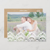 RUSTISCH | POST-KARTE Save the Date FOTO Ankündigungspostkarte (Vorne/Hinten)