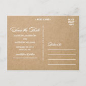 RUSTISCH | POST-KARTE Save the Date FOTO Ankündigungspostkarte (Rückseite)