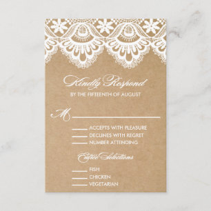 RUSTISCH   RSVP-UMSCHLIESSKARTE 2 RSVP KARTE