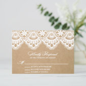 RUSTISCH | WEDD RSVP ENCLOSURE-KARTE KARTE (Stehend Vorderseite)