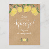 Rustische Änderung des Brautparty Datum verschoben Postkarte (Vorderseite)