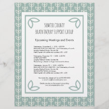 Rustische Blätter Support Group Newsletter