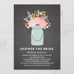 RUSTISCHE BLUME   BRIDAL SHOWER EINLADUNG