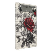 Rustische Blume und Kalligrafie - Braunpapier 3 Mini Klemmbrett (Schrägansicht)