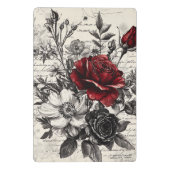 Rustische Blume und Kalligrafie - Braunpapier 3 Mini Klemmbrett (Rückseite)