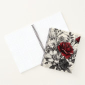 Rustische Blume und Kalligrafie - Braunpapier 3 Notizblock (Innenseite)