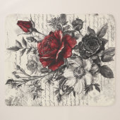 Rustische Blume und Kalligrafie - Braunpapier 3 Sherpadecke (Vorderseite (Horizontal))