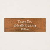 Rustische Blume Western Gastgeschenk Hochzeit Tags (Rückseite)