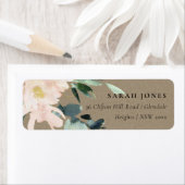 RUSTISCHE BLUSH GOLD FLORAL KRAFT WATERCOLOR ADRES (Insitu)