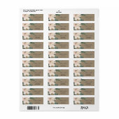 RUSTISCHE BLUSH GOLD FLORAL KRAFT WATERCOLOR ADRES (Vorne)
