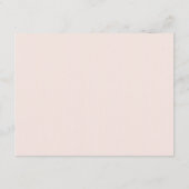 RUSTISCHE BLUSH KRAFT GOLD FLORAL WEDING INFORMATI BEGLEITKARTE (Rückseite)