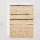 Rustische Camouflage Hochzeitseinladung Einladung (Rückseite)