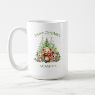 RUSTISCHE CHRISTMAS HOLZTIERE PERSONALISIEREN KAFFEETASSE