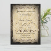 Rustische-Einladung Einladung (Stehend Vorderseite)