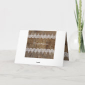 Rustische Eltern Glückwunsch Grüße Karte (Rückseite)