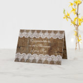 Rustische Eltern Glückwunsch Grüße Karte (Gelbe Blume)