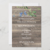 RUSTISCHE EUCALYPTUS BLUE FLORAL WEDING INVITATION EINLADUNG (Vorderseite)
