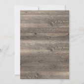 RUSTISCHE EUCALYPTUS WASSERFALL WEDING INVITATION EINLADUNG (Rückseite)