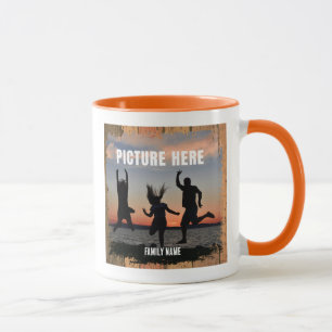 RUSTISCHE FAMILIENFREUNDLICHE MOMENTE FOTO ERINNER TASSE