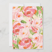 RUSTISCHE FLORALWEDING - Einladung (Rückseite)