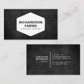 RUSTISCHE GESCHÄFTSKARTE FÜR BAUER, BETRIEBE VISITENKARTE (Vorne/Hinten)