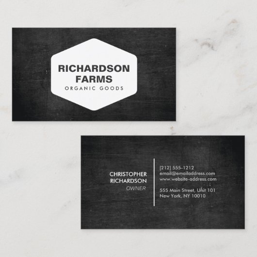 RUSTISCHE GESCHÄFTSKARTE FÜR BAUER, BETRIEBE VISITENKARTE (Vorne/Hinten)