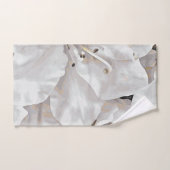 *~* Rustische Grunge Azalea Blume Weiße Neutrale  Badhandtuch Set (Handtuch)