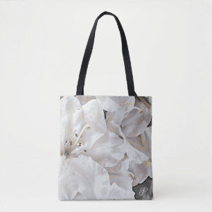 *~* Rustische Grunge Azalea Blume Weiße Neutrale Tasche