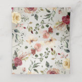 Rustische Hochzeit im Herbst Platzkarte (Innenseite Aufgefaltet)