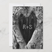 Rustische Hochzeit mit Birkenrinde Save The Date (Rückseite)