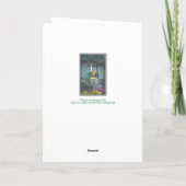RUSTISCHE HÜTTE MIT BLUME/Denken Karte (Rückseite)