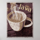 Rustische Java-Tasse Poster (Vorne)