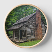 RUSTISCHE KABINHOLZMauer Uhr (Vorderseite)