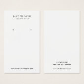 RUSTISCHE KERAMIK TERRACOTTA TEXTURE EARRING DISPL (Vorne & Hinten)