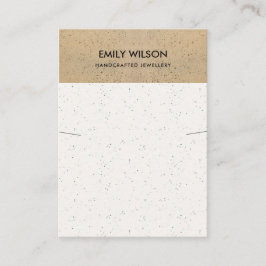 RUSTISCHE KERAMIK TERRACOTTA TEXTURE NECKLACE DISP VISITENKARTE