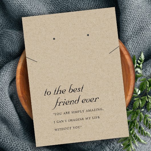 RUSTISCHE KRAFT-FREUNDGIFT-SCHALTFLÄCHE-ERKARTE PLATZKARTE