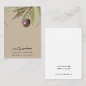 RUSTISCHE KRAFT OLIVENFAUNA NECKLACE BRACELET DISP VISITENKARTE (Vorne/Hinten)