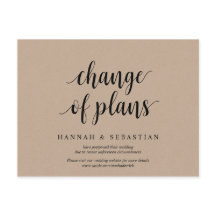 Rustische Kraft, Planänderung, Hochzeit verschoben