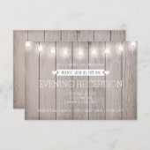 RUSTISCHE LICHTE - ABEND EMPFANG CARD BEGLEITKARTE (Vorne/Hinten)