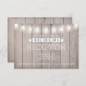 RUSTISCHE LICHTE - EMPFANG-KARTE BEGLEITKARTE (Vorne/Hinten)