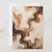 Rustische Liebe braut Kaffee Brautparty Einladung (Rückseite)