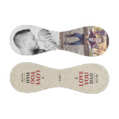 Rustische Liebe Sie Vater Vatertag 2 FotoCollage Baseball (Paneele)