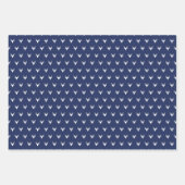 Rustische Marine und grüne Uhr Kariert frohe Weihn Geschenkpapier Set (Vorderseite 2)