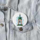 Rustische orthodoxe Kirchenglockenstapel Button (Beispiel)