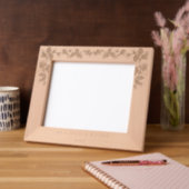 RUSTISCHE PINENKONEN 10 x 8 PERSONALISIERTE BILDER Geätzte Rahmen (Links)