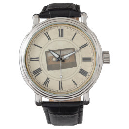 RUSTISCHE RÖMISCHE ZAHLEN EINZIGARTIGE CASSETTE-TA ARMBANDUHR