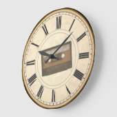 RUSTISCHE RÖMISCHE ZAHLEN EINZIGARTIGE CASSETTE-TA GROßE WANDUHR (Winkel)